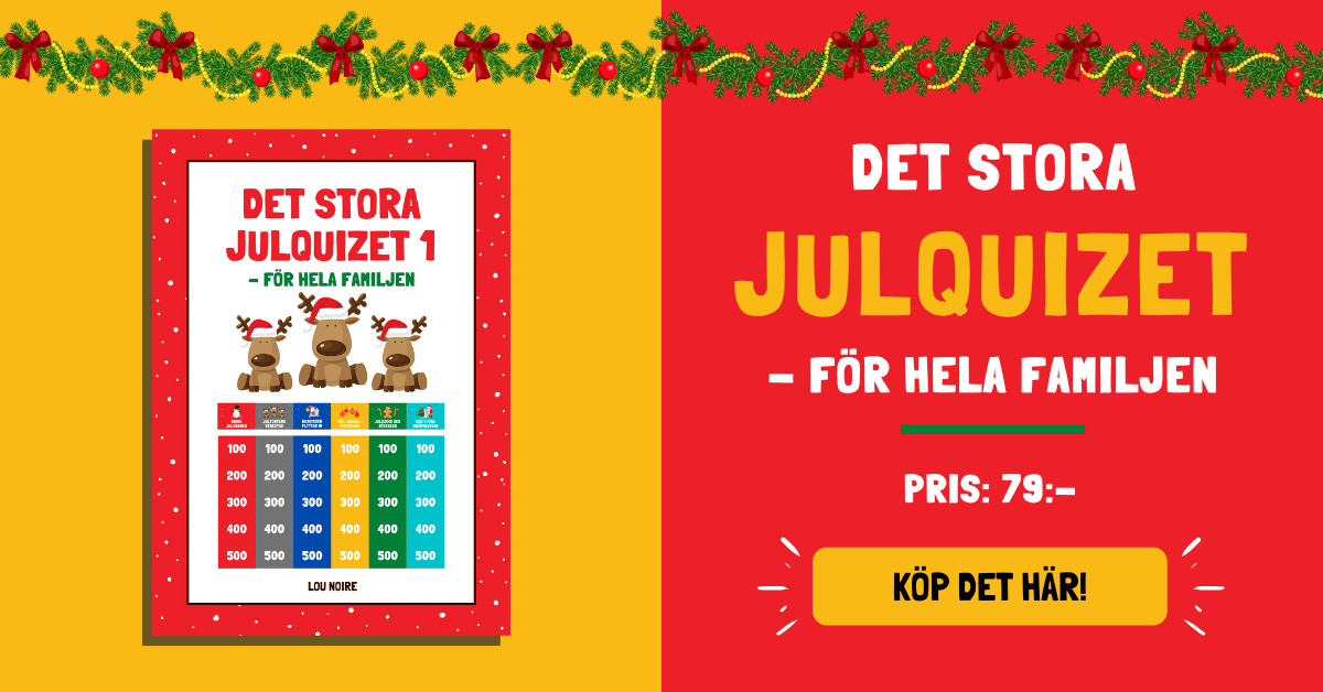 Banner - Det stora julquizet - Lou Noire